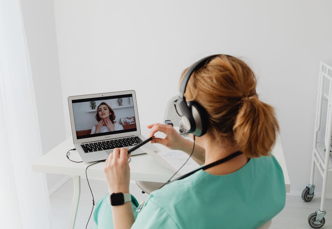 A telehealth consultation
